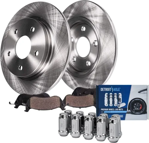 Vista 61 de Detroit Axle - 4 rotores de freno para Ford 1994-2004 Mustang, rotores de freno de disco delanteros y traseros 1995 1996 1997 1998 1999 2000 2001