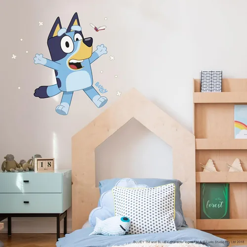 Vista 3 de RoomMates Bluey Adhesivo para pared, pegar y pelar, gigante, RMK5458GM
