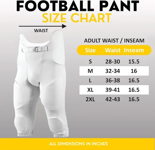 Vista 7 de Flex - Pantalones de fútbol integrados para adultos 7 pantalones de fútbol acolchados para práctica con almohadillas integradas
