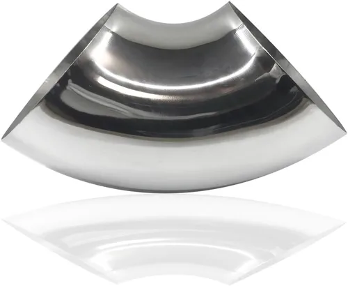 Vista 9 de Tubo de codo de escape OD de 3 pulgadas y 90 grados (codo de curva de mandril) SS304 de acero inoxidable apto para codo de escape modificado
