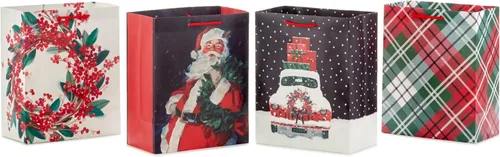 Vista 4 de Hallmark Paquete de bolsa de regalo de Navidad mediana de 9 pulgadas