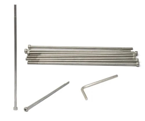 Vista 109 de iexcell Kit de tornillos de cabeza hexagonal de acero inoxidable 304, 100 unidades M2 x 0.157 in, paso de rosca de 0.016 in