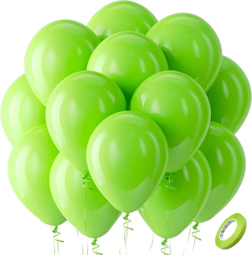 Vista 42 de Bezente Paquete de 150 globos de látex mate color burdeos de 5 pulgadas rojo (07-Red-G42)