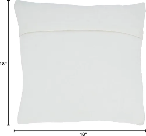 Vista 6 de SARO LIFESTYLE Nautica Collection Diamond Chindi - Funda de almohada, 18 x 18 pulgadas, color azul