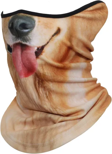 Vista 2 de AXBXCX 3D Animal Neck Gaiter Warmer Windproof Face Mask Scarf for Ski Halloween Costume