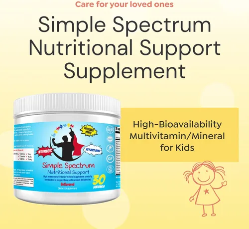 Vista 2 de Suplemento Vitamínico Simple Spectrum, Apoyo Nutricional, Sin Azúcares Añadidos ni Ingredientes Artificiales