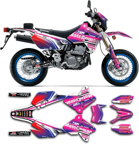 Vista 26 de Kit de calcomanías personalizadas para Suzuki DRZ400 E / DRZ400 Enduro / DRZ400E / DR-Z400E / DRZ400 EN 1999-2024, SZDRSE9919003-KO