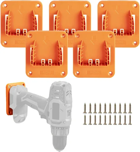 Vista 10 de Soporte de montaje para taladro compatible con taladros Black+Decker 20V Max de iones de litio, herramientas de ABS resistentes para colgar