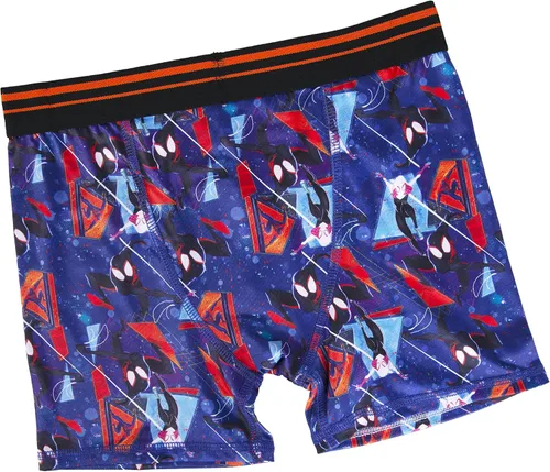 Vista 4 de Spiderman Boys' Boxer Briefs Multipacks Available with Spiderverse and Classic Prints in Sizes 4, 6, 8, 10 and 12