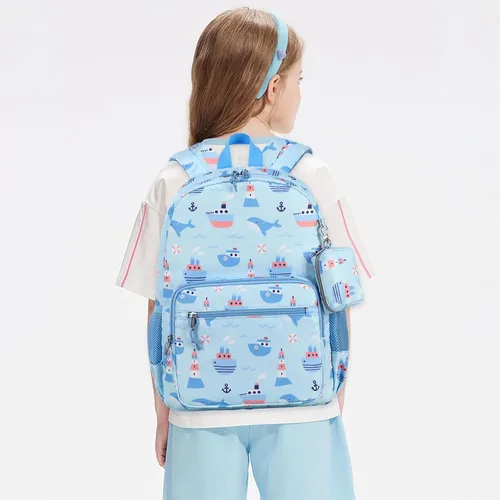 Vista 56 de Mygreen - Mochila escolar con bonitos diseños para niños y niñas, 11.5 x 15.7 x 5.1 pulgadas