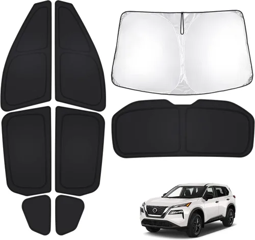 Vista 87 de T TGBROS Parasol para parabrisas para BMW X1 F48 2016 2017 2018 2019 2020 2021 2022 para ventana de automóvil, con bloqueo UV grueso y opaca