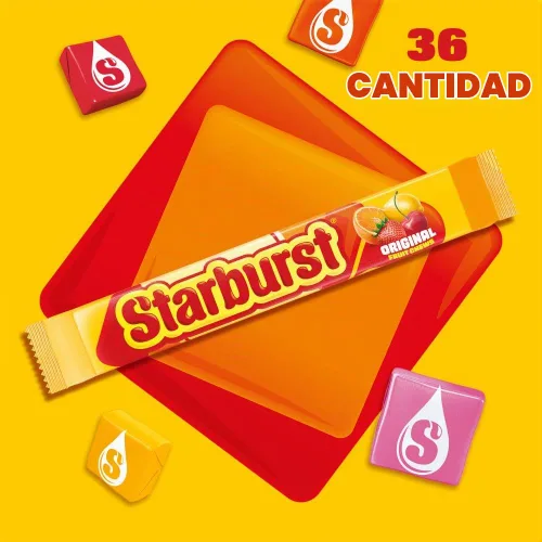 Vista 5 de Bolsas de 14 onzas de Starburst Soft fruit chews in full size packs, great for birthdays, desserts, road trips and pantry snacking, lunch box