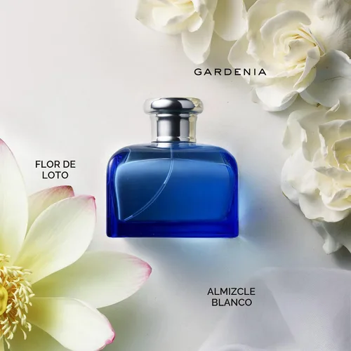 Vista 2 de RALPH LAUREN FRAGRANCES - Blue - Eau De Toilette - Perfume para mujer - Fresco y floral - Con gardenia, jazmín y flor de loto - Intensidad media