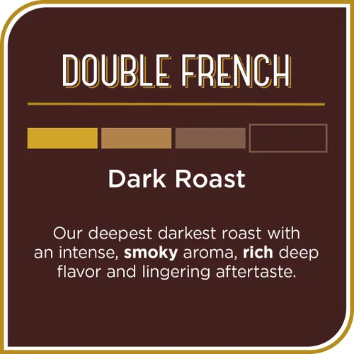 Vista 2 de Don Francisco’s Coffee Double French; cápsulas reciclables estilo K-Cup, tueste oscuro, compatibles con cafeteras Keurig (72 unidades)
