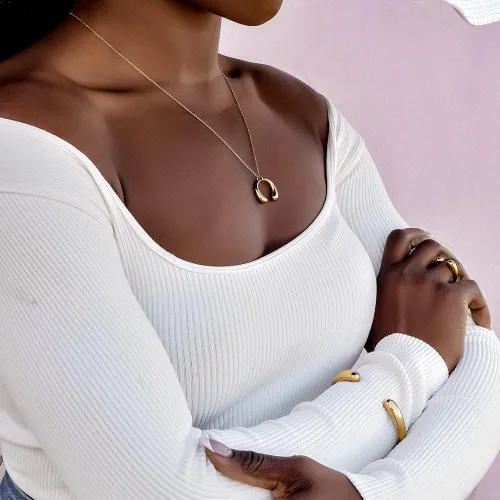Vista 4 de WISTIC 14K Gold Engagement Hoops Set Rings for Women and Girls Water drop Angel tears Simple Luxury Fashion Cocktail Light Minimalism Charming