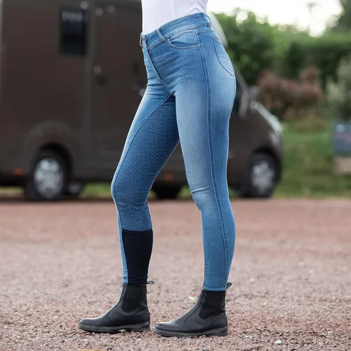 Vista 7 de HORZE Kaia - Pantalones de asiento completo de silicona de cintura alta para mujer