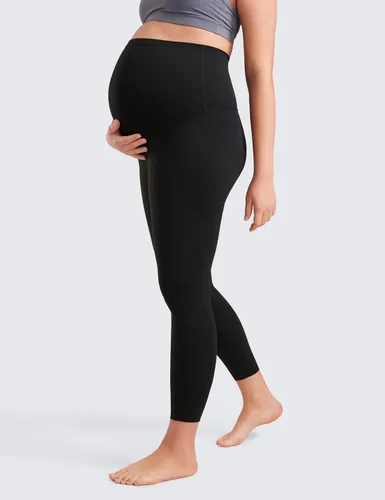 Vista 5 de CRZ YOGA Butterluxe - Leggings de maternidad sobre el vientre de 25 pulgadas, pantalones suaves para entrenamiento, yoga y embarazo