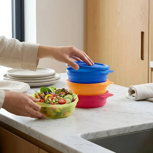 Vista 7 de Tupperware Impressions - Cuencos para cereales para microondas
