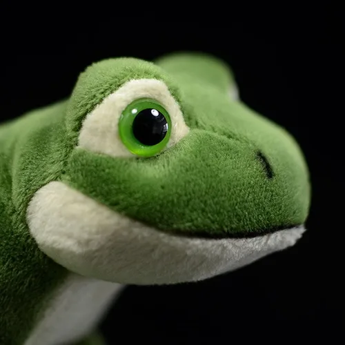 Vista 7 de Juguete de peluche de rana de simulación – 6.3 pulgadas de rana verde realista, juguetes de peluche reptiles, muñecas de felpa súper suaves