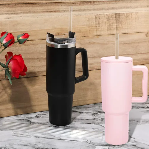 Vista 4 de 6 popotes de repuesto para accesorios de copa Stanley, popotes reutilizables para Stanley de 40 onzas y 30 onzas y vaso Simple Modern Trek con asa