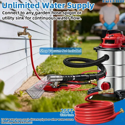 Vista 3 de Happy Tree Kit de Adaptador de Manguera Extractora para Aspiradora de Taller de Ajuste Universal para Todas las Marcas, Accesorio de Extracción