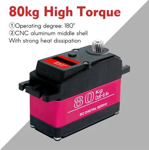Vista 3 de GoolRC Servo digital de 176.4 lbs Metal Gear 270?High Torque Servo Digital Servo de alto par Servo de reemplazo impermeable para 1/5 HSP HPI RC Car