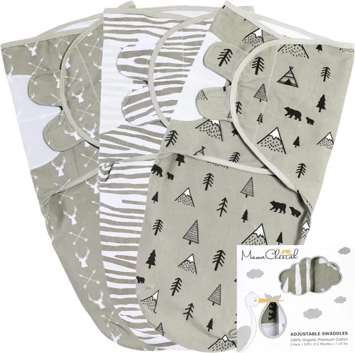 Vista 37 de Mama Cheetah Saco de envolver para bebés prematuros, saco de dormir orgánico para bebés prematuros, manta para envolver prematuros, envolturas