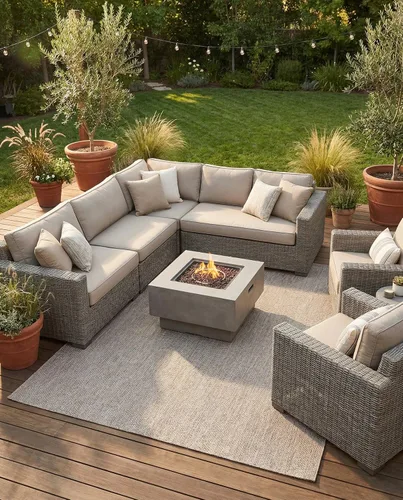 Vista 65 de Rugs.com Outdoor Solid Collection - Alfombra de pelo plano beige de 2 x 3 pulgadas, perfecta para entradas, cocinas, rincones de desayuno, piezas