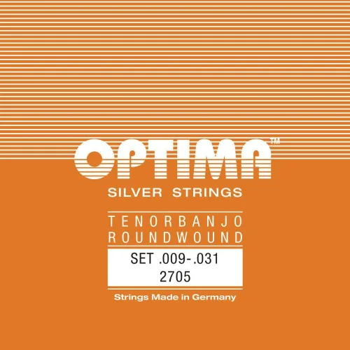 Vista 2 de Optima Juego de cuerdas Tenor Banjo SILVER 2705, extremo de bucle