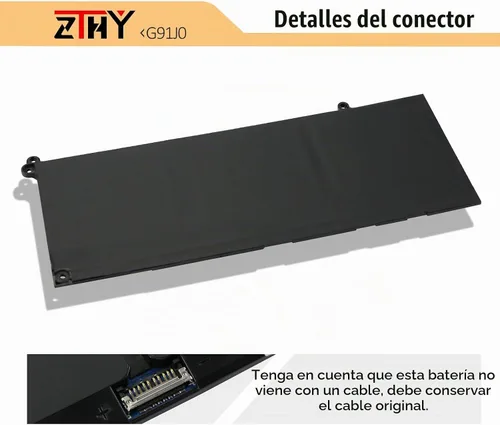 Vista 4 de Reemplazo de batería G91J0 de 41Wh para Dell Inspiron 3510 3511 3515 3521