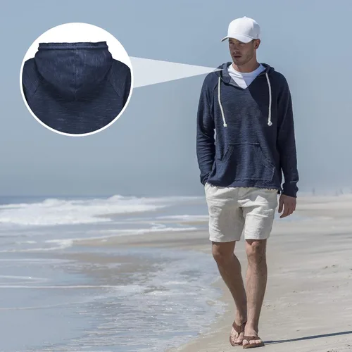 Vista 6 de MV Sport Sudadera con capucha Baja para hombre - Sudadera ligera con capucha