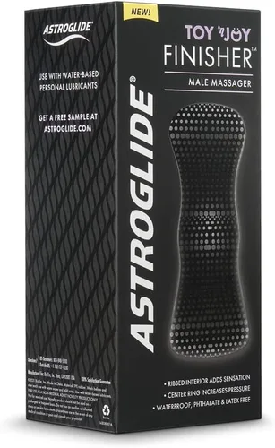 Vista 6 de Astroglide Masturbador y Stroker masculino, Toy 'n Joy Finisher para hombres, juguete sexual masculino de doble entrada, impermeable y amigable