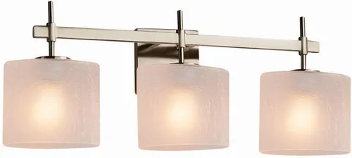 Vista 3 de Justice Design Group Lighting FSN-8413-30-FRCR-DBRZ Union - Barra de baño, bronce oscuro
