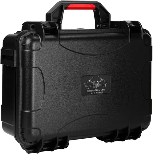 Vista 7 de Aries Estuche rígido impermeable para DJI Mini 3 y Mini 3 Pro, negro