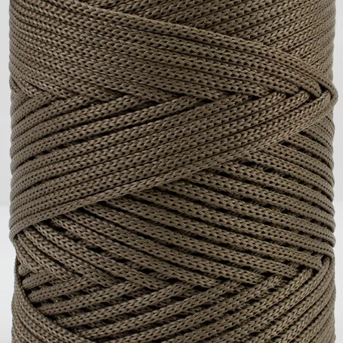 Vista 2 de Cordón de macramé de poliéster de 1/8 pulgadas x 169 metros, cordón de macramé trenzado de polipropileno, hilo de poliéster para tejer bolsos