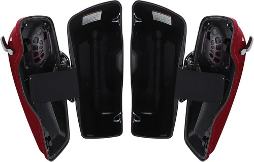Vista 2 de TCMT Alforjas estiradas de 4" para Harley Street Glide 2014-23 Billiard Red