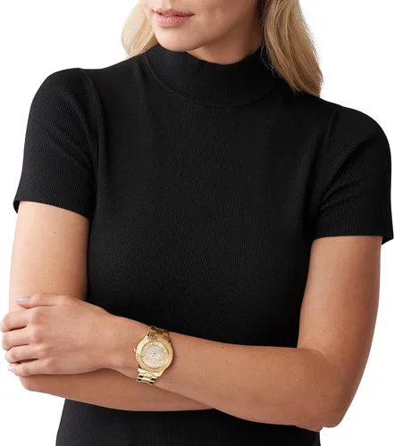 Vista 4 de Michael Kors Reloj Runway de acero inoxidable MK6979 - Reloj de cuero de tres manecillas Runway