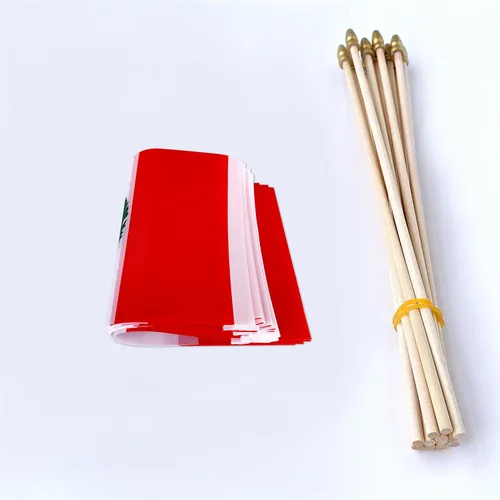 Vista 3 de TSMD Mini banderas de mano con bandera peruana, 5 x 8 pulgadas, paquete de 12
