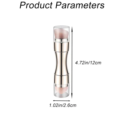 Vista 2 de Cepillo de maquillaje 4 en 1 cepillo cosmético suave cepillo de base para ojos labios y maquillaje facial