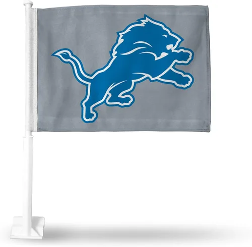 Vista 45 de Rico Industries NFL Double Sided Car Flag - 16" x 19" - Strong Pole That Hooks onto Car/Truck/Automobile