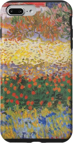Vista 12 de iPhone 16 Vincent Van Gogh - Jardín floreciente con camino - caso de Arles