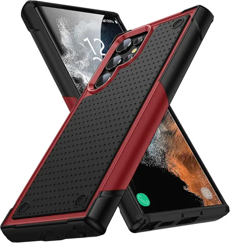 Vista 11 de Funda diseñada para Samsung Galaxy S22 Ultra, regalo de grado militar, resistente a caídas, resistente a prueba de golpes, para Galaxy S22 Ultra