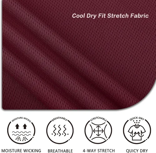 Vista 4 de Polo de golf para hombre que absorbe la humedad, UPF 50+, manga corta, M-5XL