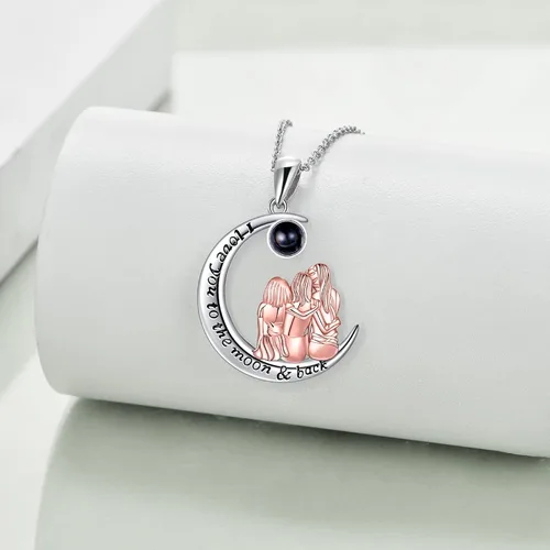 Vista 4 de POPKIMI Sister Gifts from Sister 23 4 Sisters Necklace Sterling Silver Always My Sister Forever My Friend Pendant Necklace Fashion Jewelry Gifts for