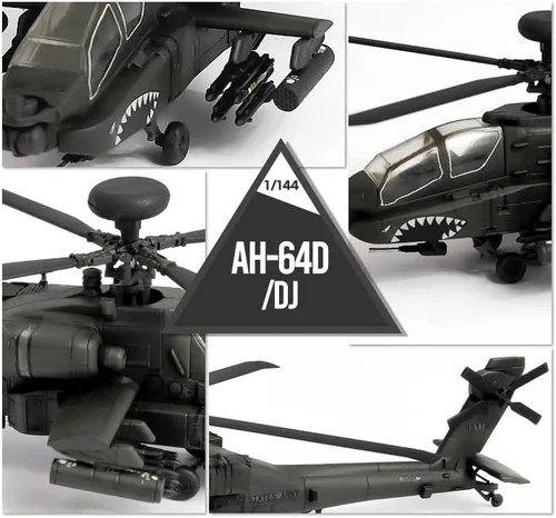 Vista 5 de Academy Hobby - Kits de modelos de plástico a escala 1/144 AH-64D/DJ