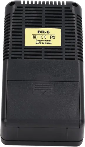 Vista 9 de Geiger profesional detector de radiación nuclear portátil beta gamma dosímetro de rayos X con pantalla LCD ±10% recargable para inspección
