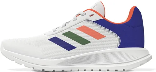Vista 2 de adidas Tensaur Run para niño (niño pequeñoniño grande) blanconaranja gritandoazul Lucid 2.5 niño pequeño M, BlancoNaranja Screaming Azul Lucid