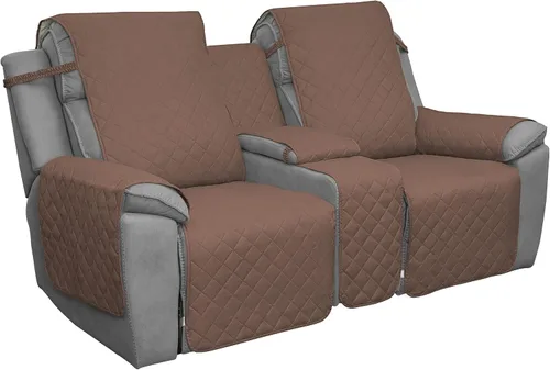 Vista 13 de Easy-Going - Funda reclinable con consola, funda de sofá reversible para sala de estar, funda de sofá dividida para cada asiento con correas