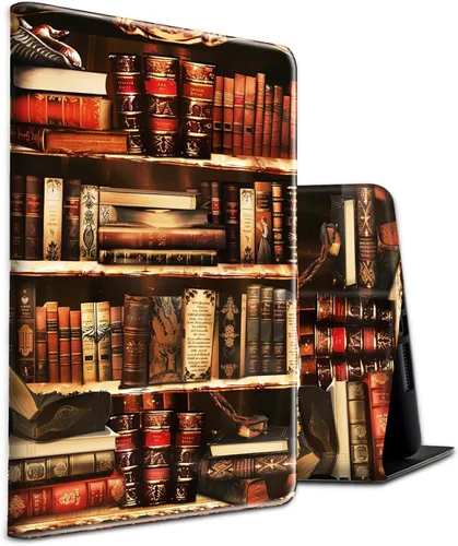 Vista 82 de Funda para tablet Fire 7 (12ª generación, versión 2022), delgada, a prueba de golpes, delgada, de piel sintética, con función de apagado/encendido