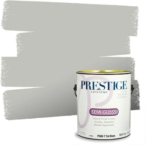 Vista 190 de PRESTIGE Paints - Pintura interior e imprimación en uno, 1 galón, cáscara de huevo, pimienta envejecida